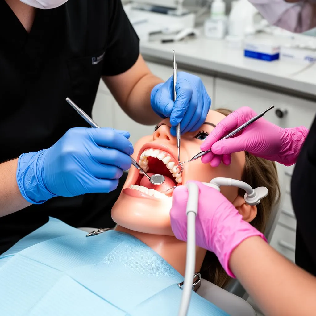Student learning sterilization procedures