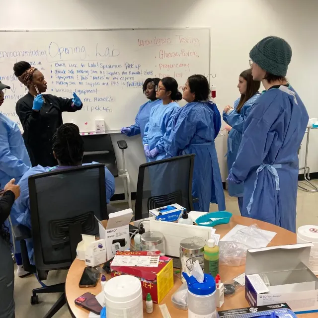 Lab training session