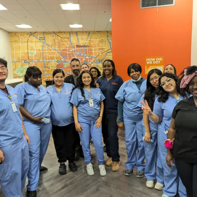 Healthcare students group photo